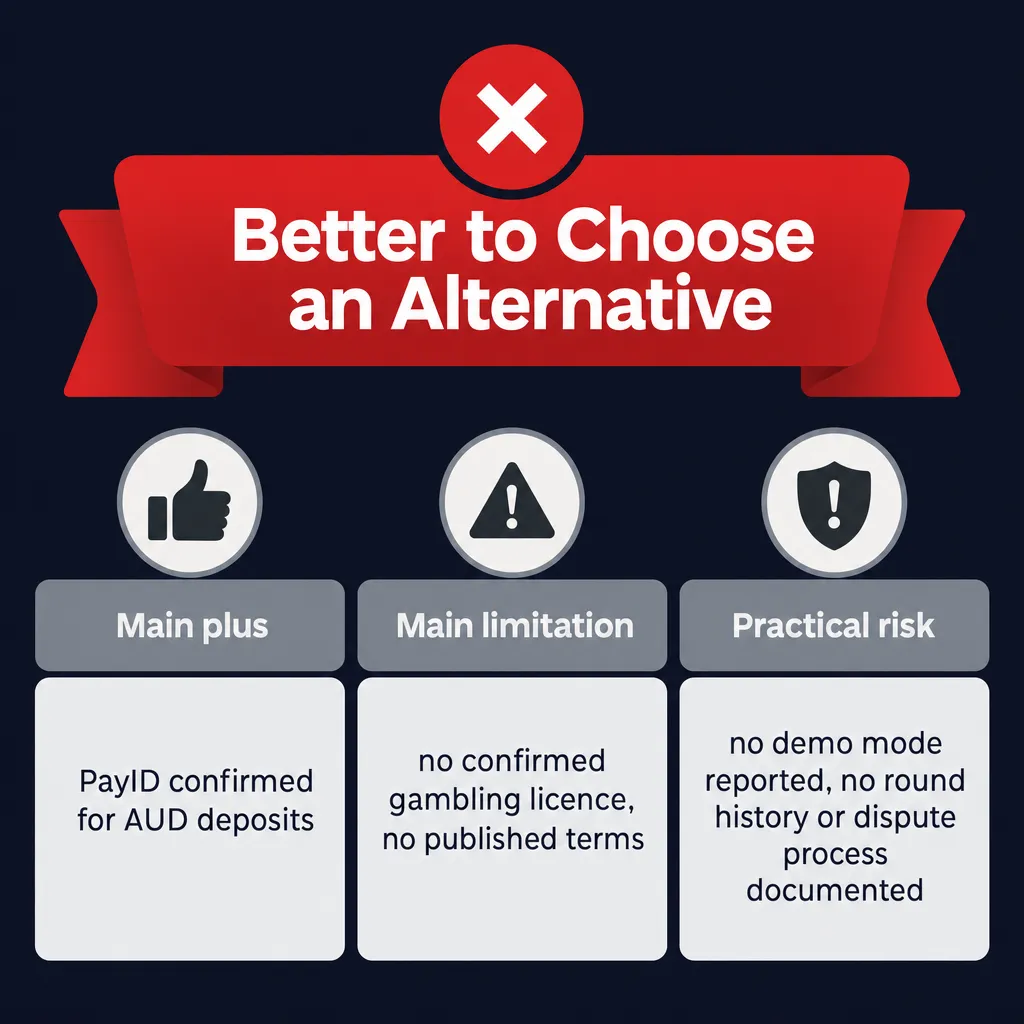 Verdict summary: better to choose an alternative casino